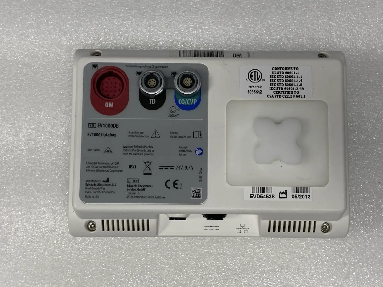 Edwards Lifesciences EV1000 & EV1000DB Cardiac Output Monitor & Accs #2