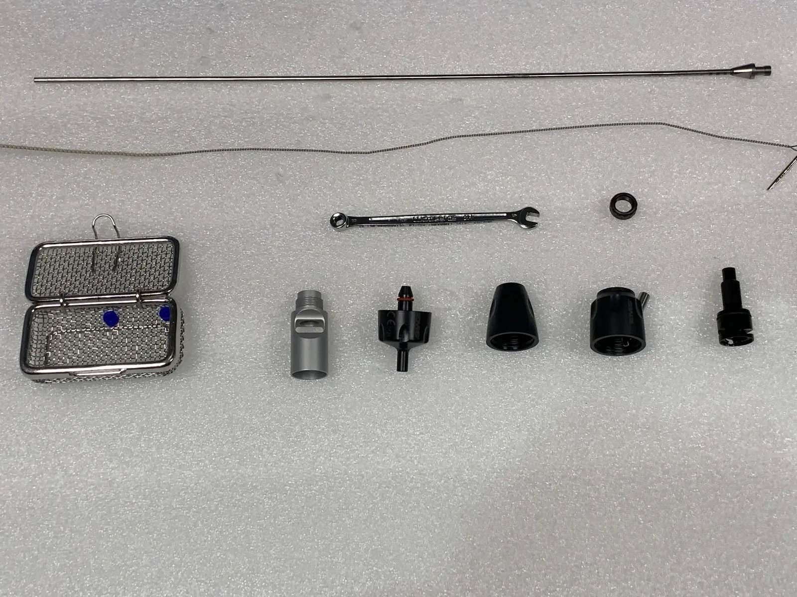 EMS Boston Swiss LithoClast DH05756 Ultrasound w Sterilization Tray & Accs