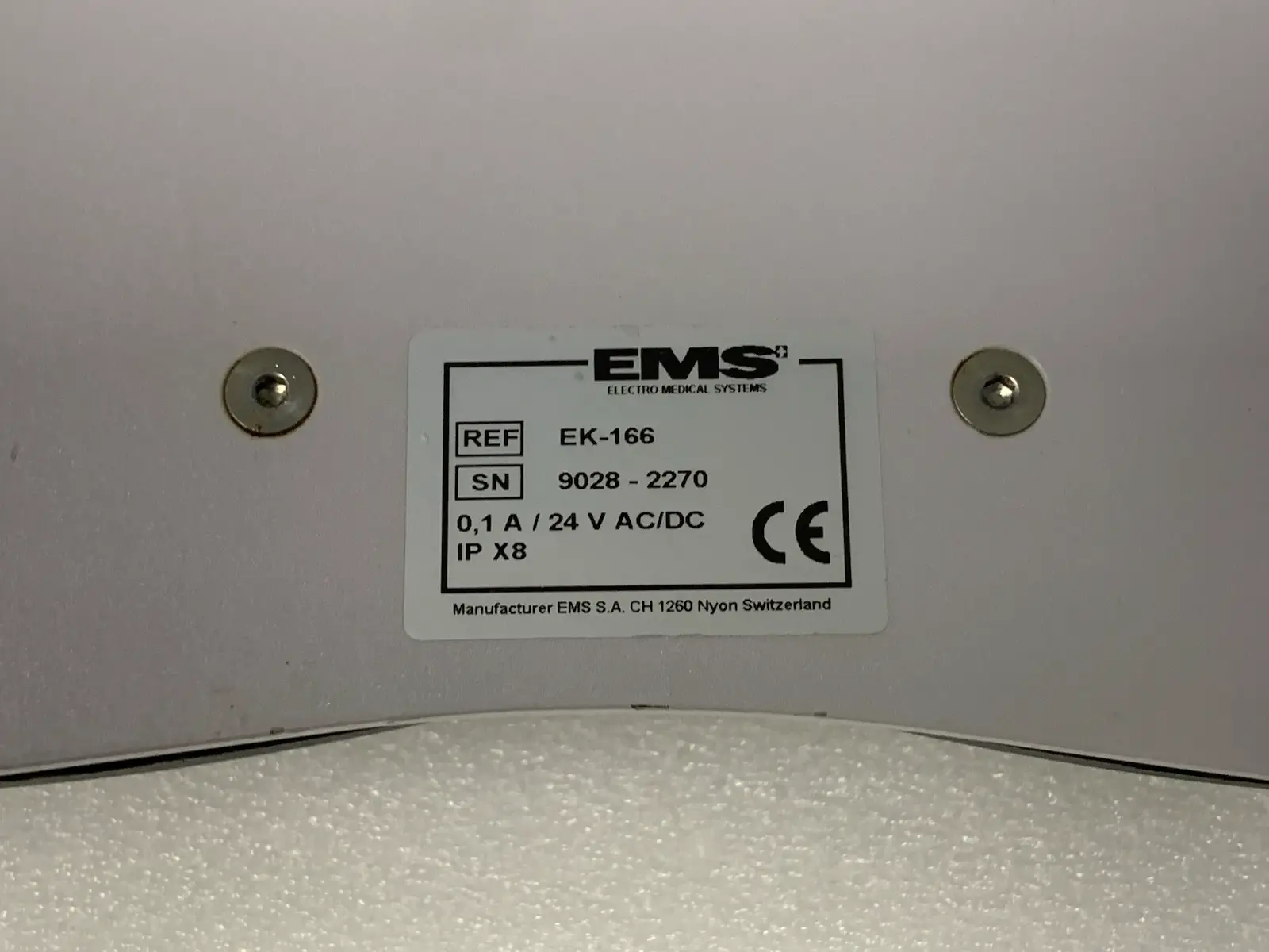 EMS Electro Medical Systems EK-166 Footswitch Foot Pedal Controller