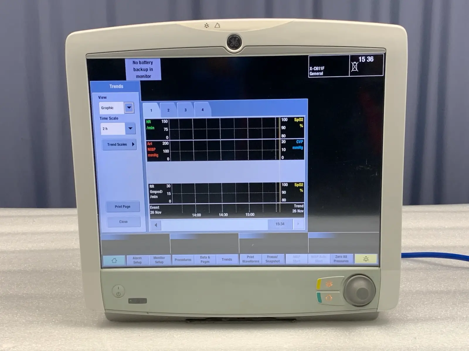 GE Healthcare Carescape B650 Patient Monitor - V2 6PAC Version 2