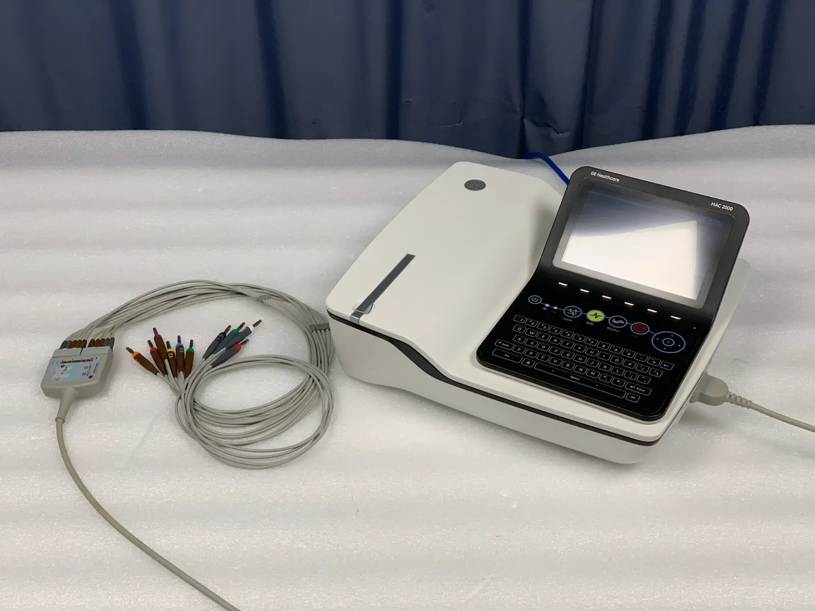 GE MAC 2000 12 Channel Resting ECG Electrcardiograph w Multi-Link