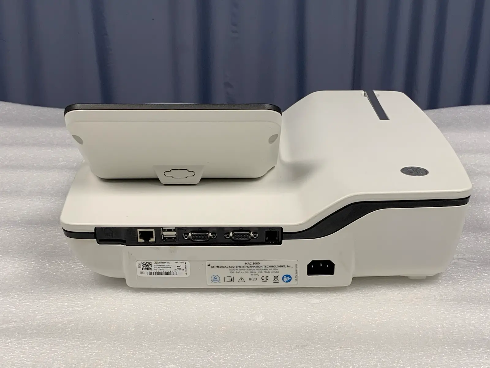 GE MAC 2000 12 Channel Resting ECG Electrcardiograph w Multi-Link