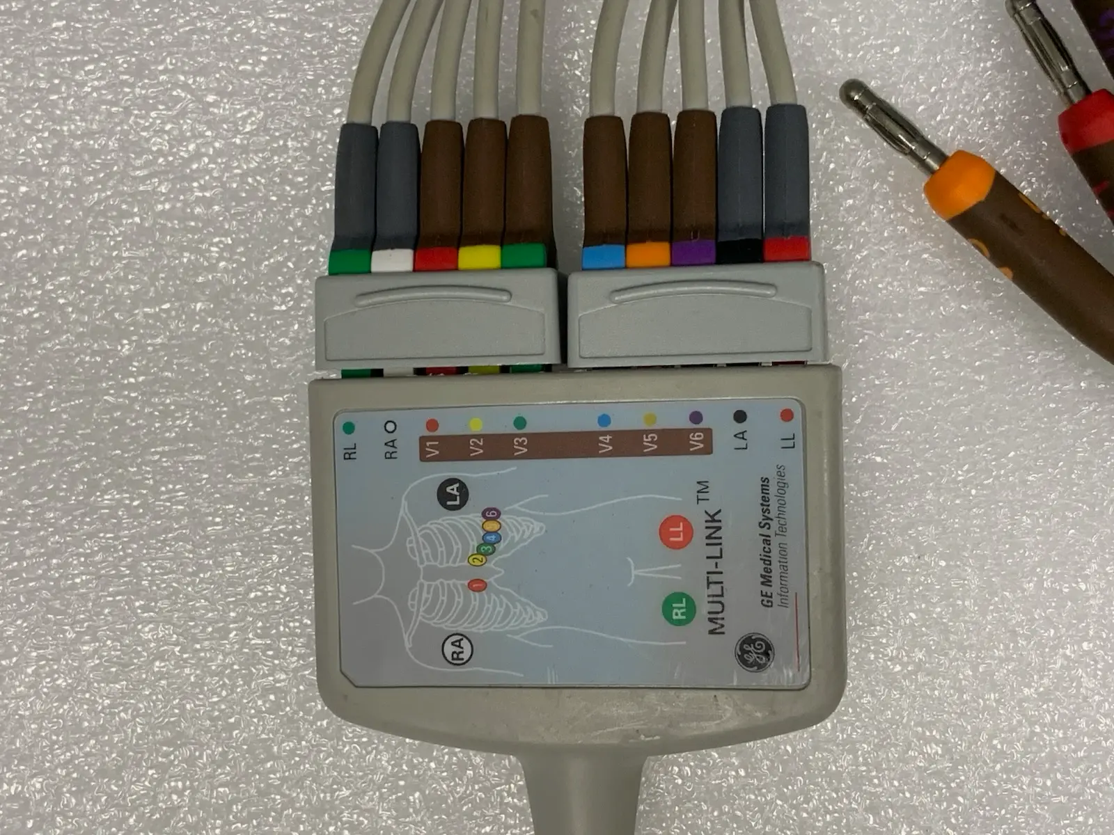 GE MAC 2000 12 Channel Resting ECG Electrcardiograph w Multi-Link
