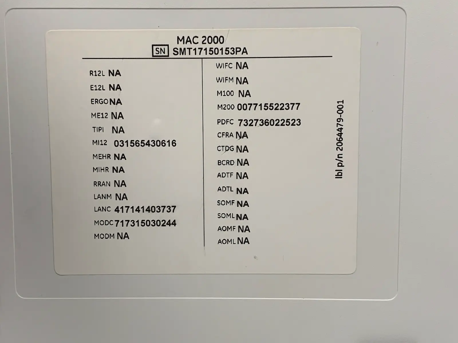GE MAC 2000 12 Channel Resting ECG Electrcardiograph w Multi-Link