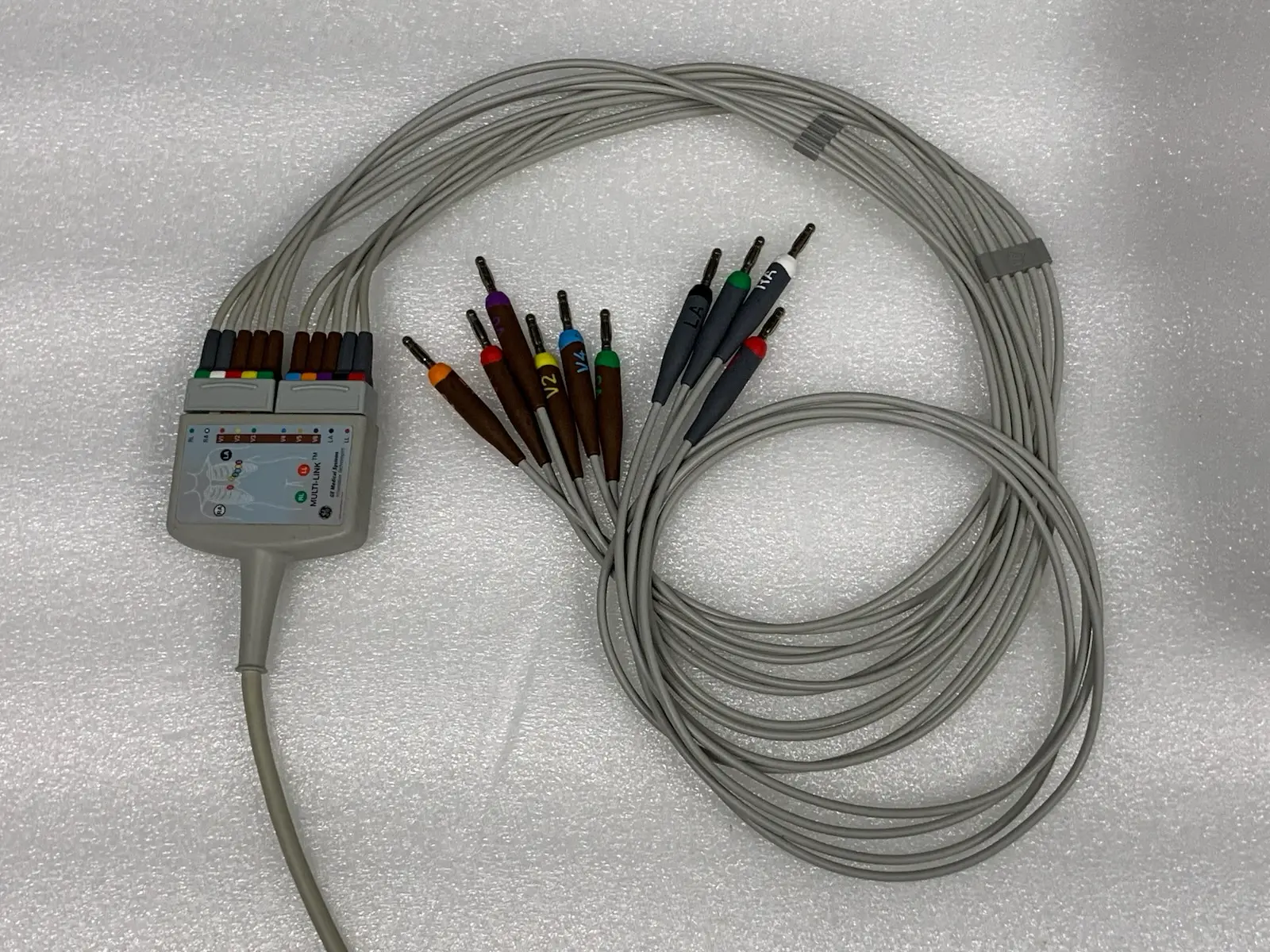 GE MAC 2000 12 Channel Resting ECG Electrcardiograph w Multi-Link