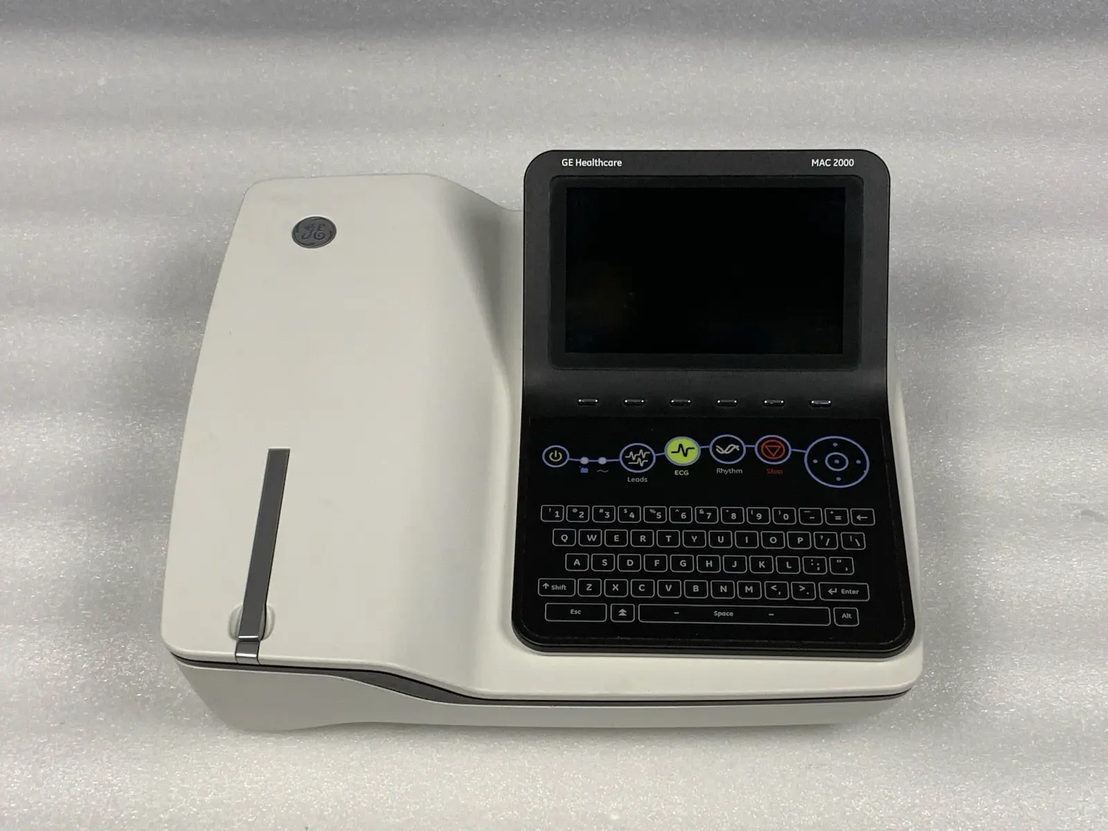 GE MAC 2000 12 Channel Resting ECG Electrcardiograph w Multi-Link