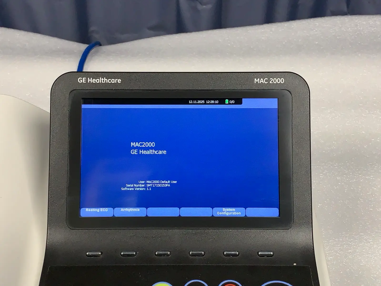 GE MAC 2000 12 Channel Resting ECG Electrcardiograph w Multi-Link