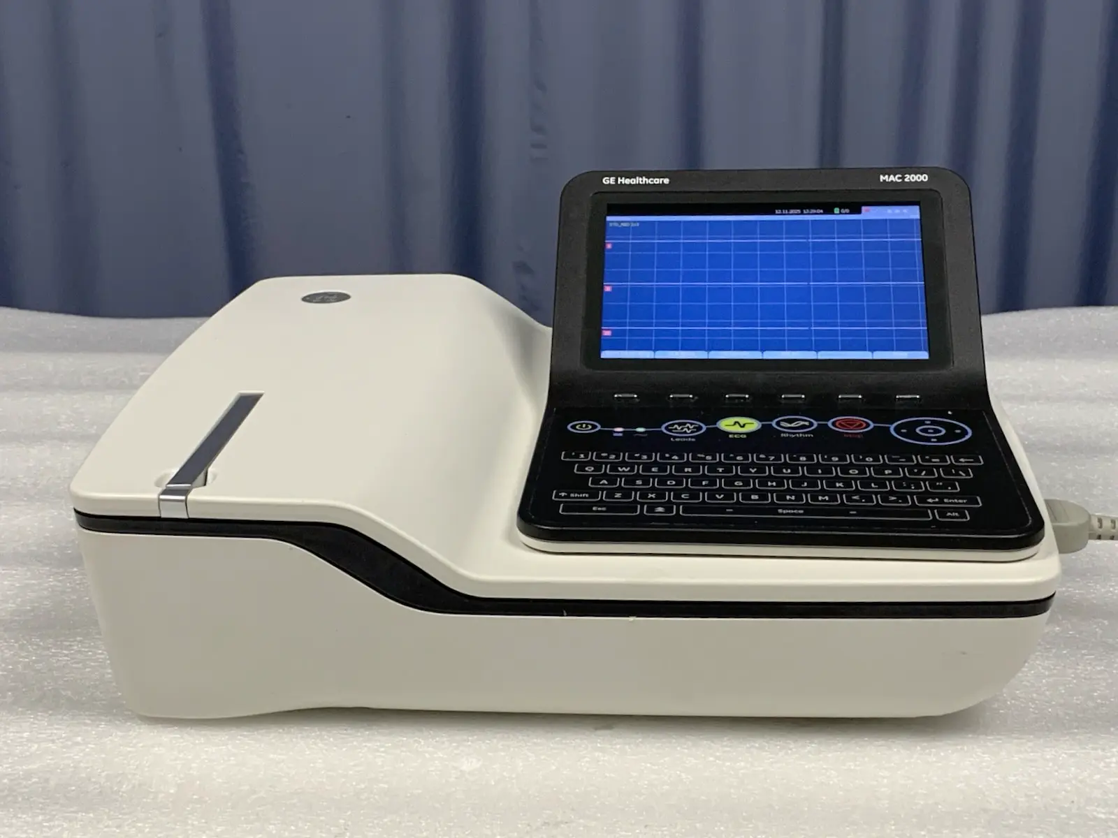GE MAC 2000 12 Channel Resting ECG Electrcardiograph w Multi-Link