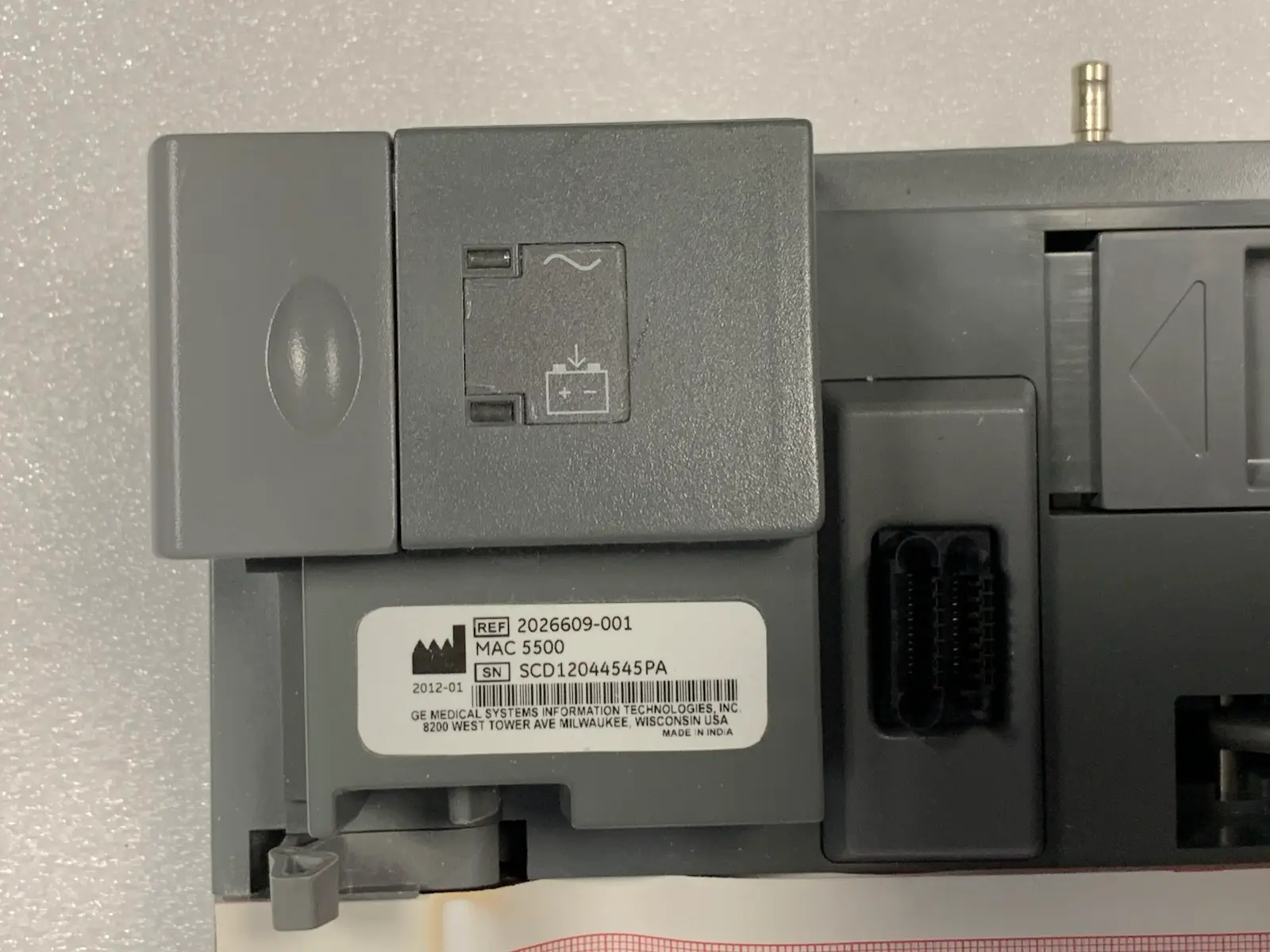 GE MAC 5500 ECG EKG Electrocardiograph w Assy CAM 14 Module