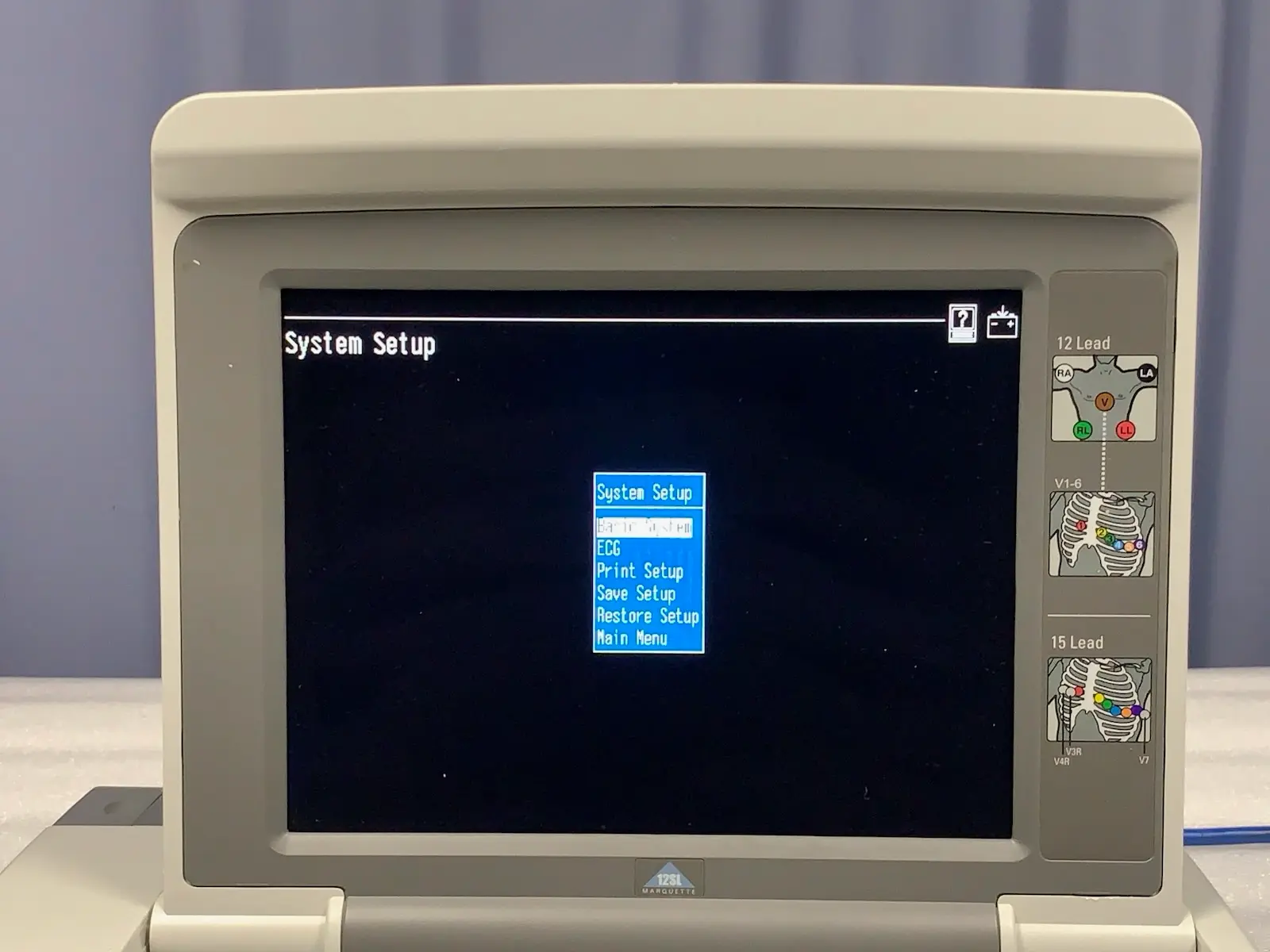 GE MAC 5500 ECG EKG Electrocardiograph w Assy CAM 14 Module