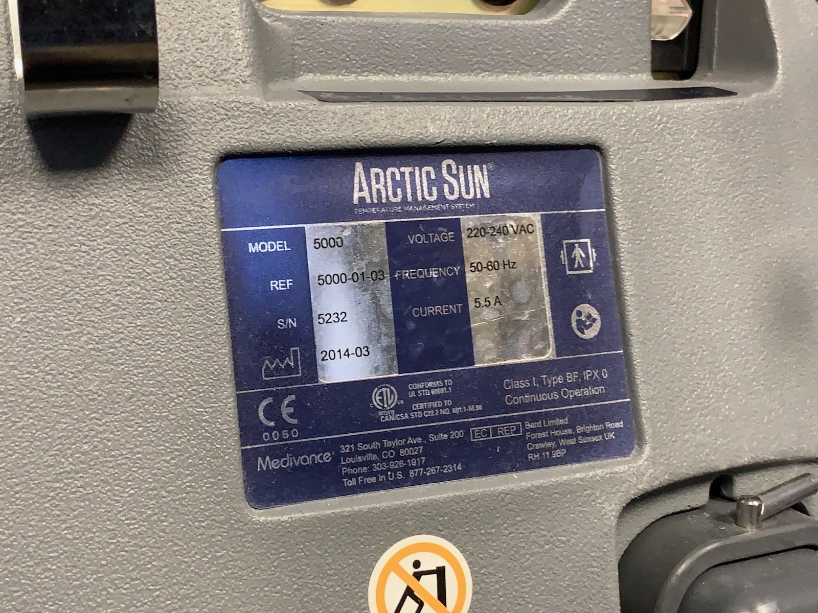 Medivance Arctic Sun 5000 Temperature Management System #2