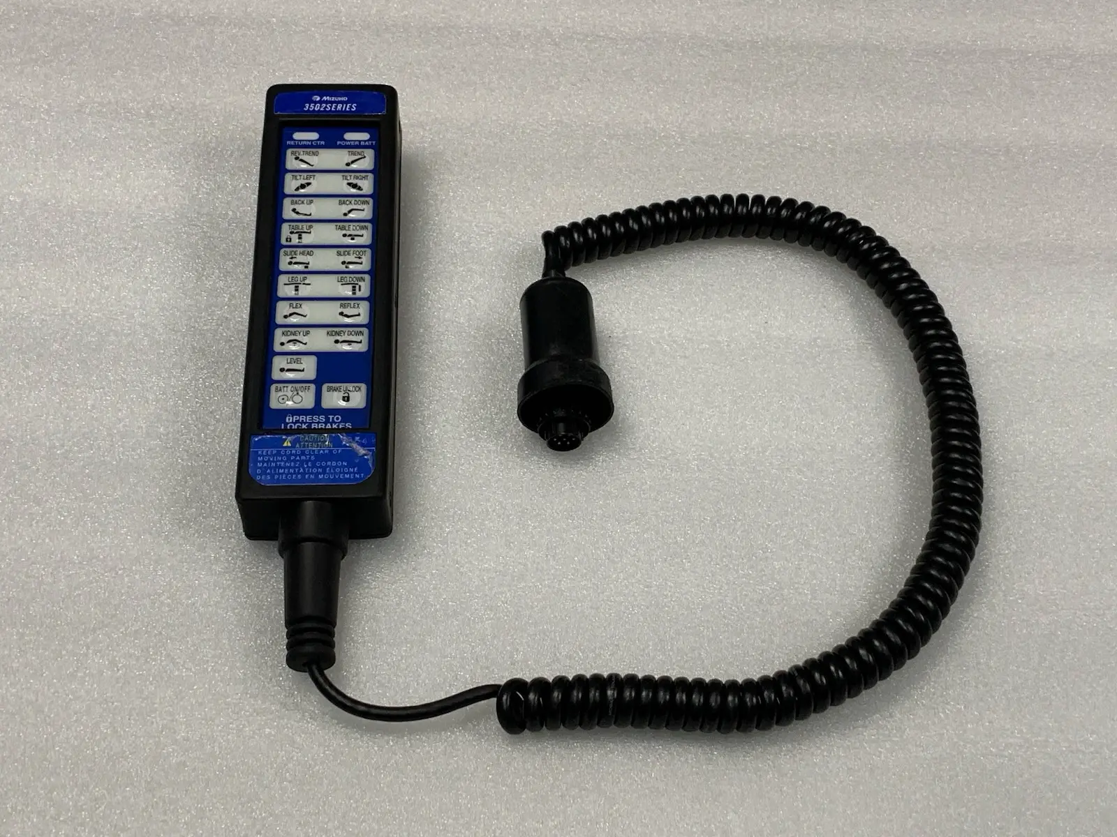 Mizuho MOT-3502X 315kg Max Surgical Operating Table w Mattress + Hand Control