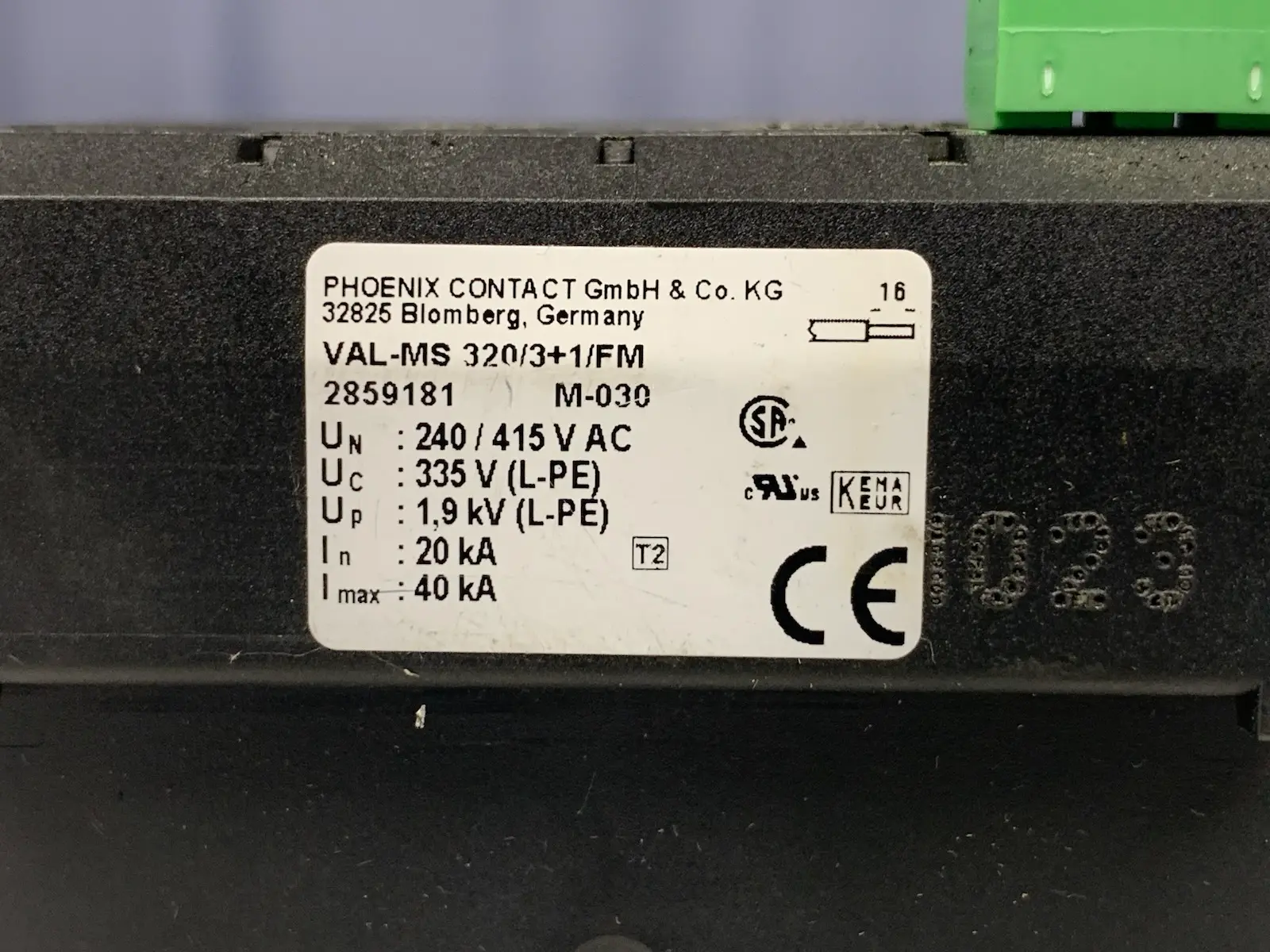 Phoenix Contact VAL-MS 320/3+1/FM 2859181 Surge Arrester