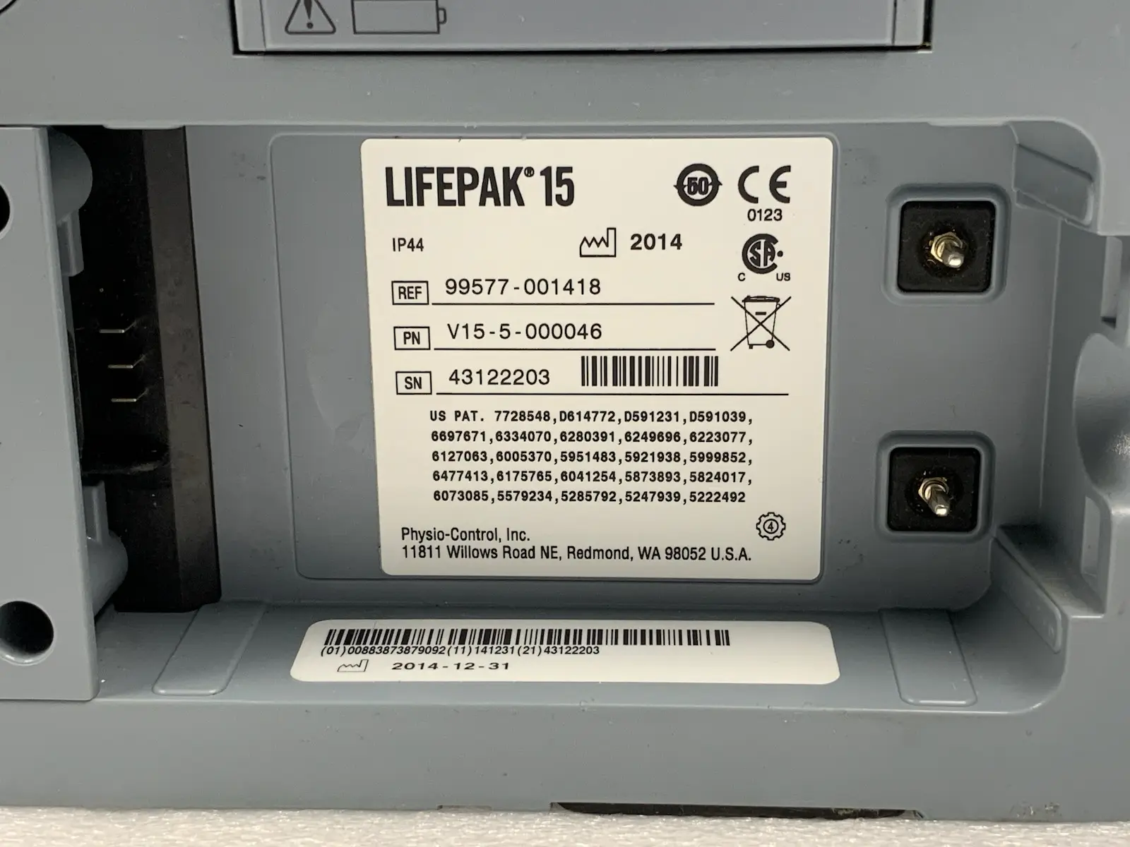 Physio Control Lifepak 15 Version 4 V4 CO2 SpO2 NIBP ECG IP #2