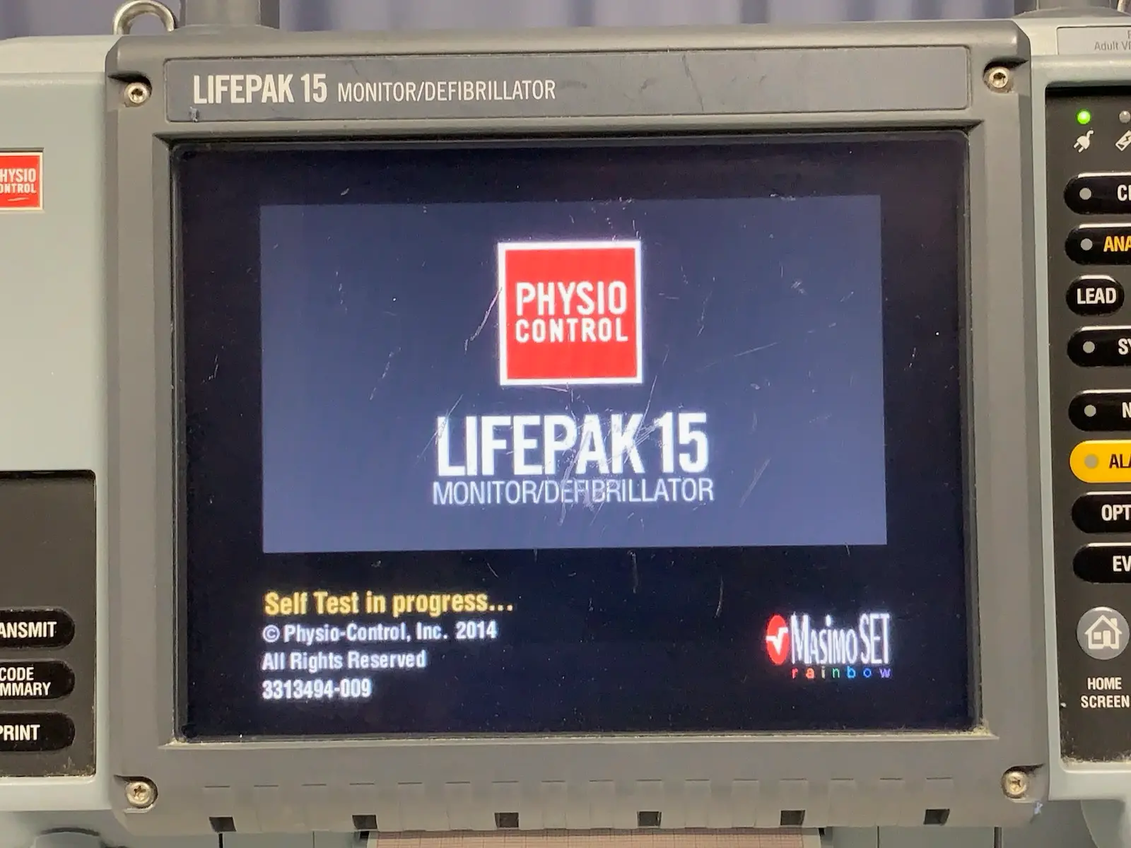 Physio Control Lifepak 15 Version 4 V4 CO2 SpO2 NIBP ECG IP #2