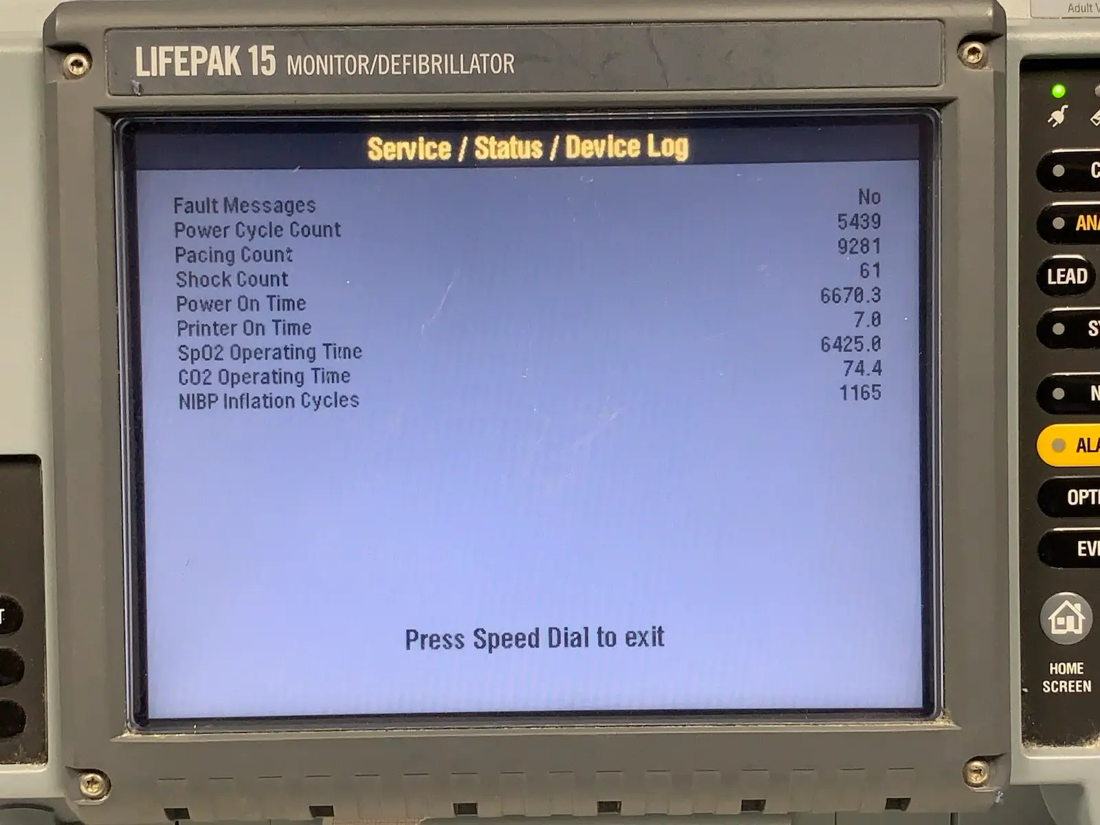 Physio Control Lifepak 15 Version 4 V4 CO2 SpO2 NIBP ECG IP #2