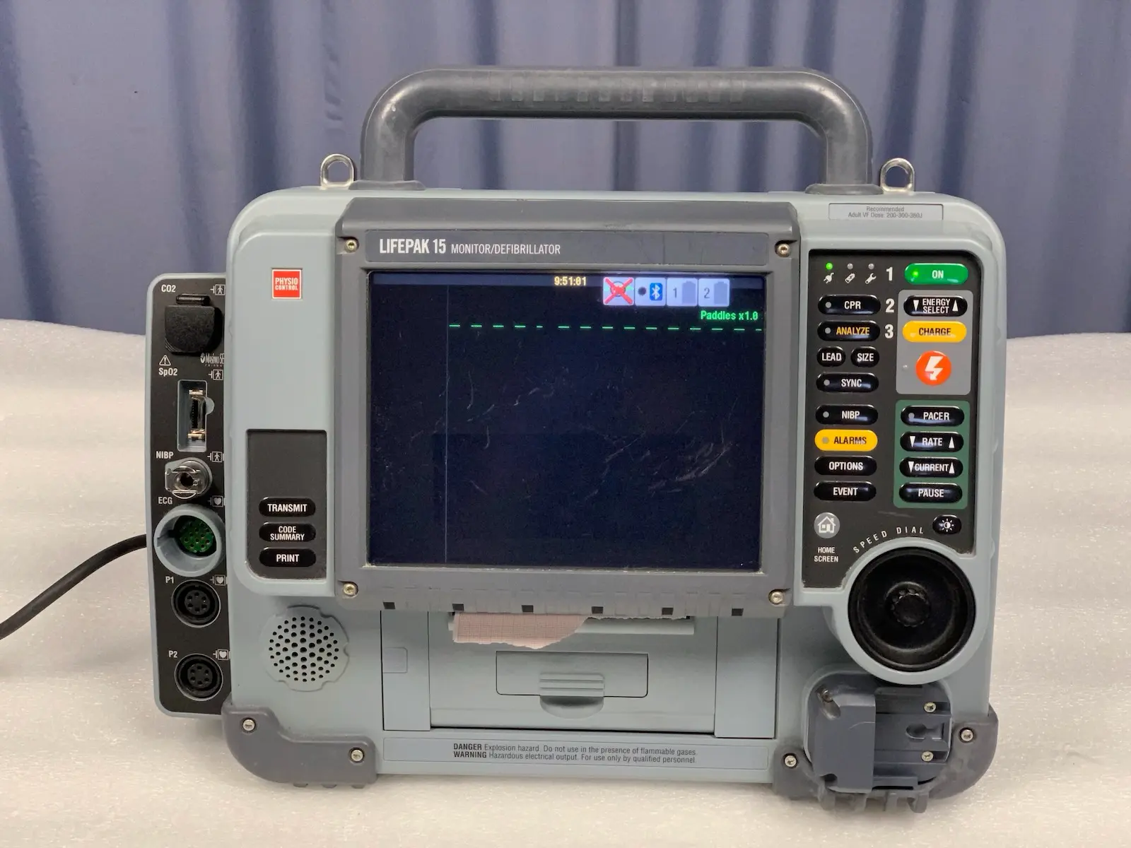 Physio Control Lifepak 15 Version 4 V4 CO2 SpO2 NIBP ECG IP