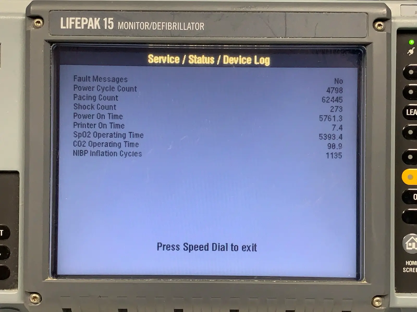 Physio Control Lifepak 15 Version 4 V4 CO2 SpO2 NIBP ECG IP