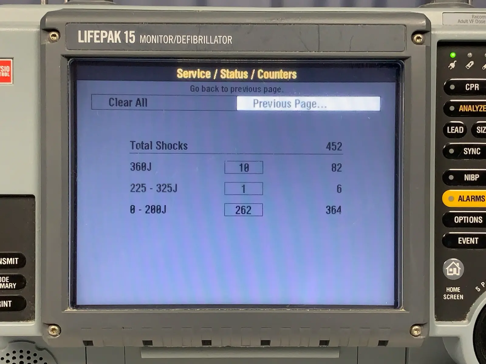 Physio Control Lifepak 15 Version 4 V4 CO2 SpO2 NIBP ECG IP
