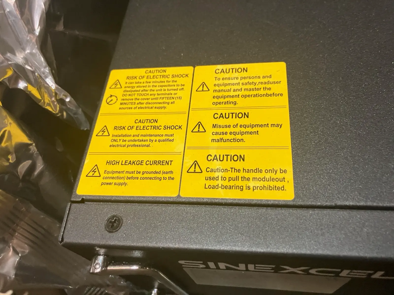 Sinexcel AHF150 44L/RE 3Phase Active Harmonic Power Filter - New In Crate