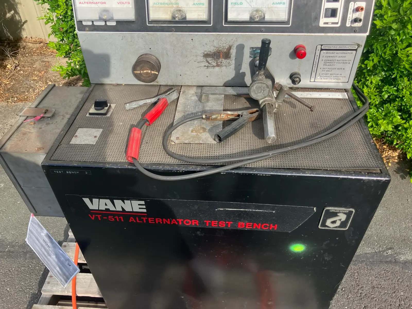 Vane VT-511 Alternator Automotive Electrical Test Bench - VT-500