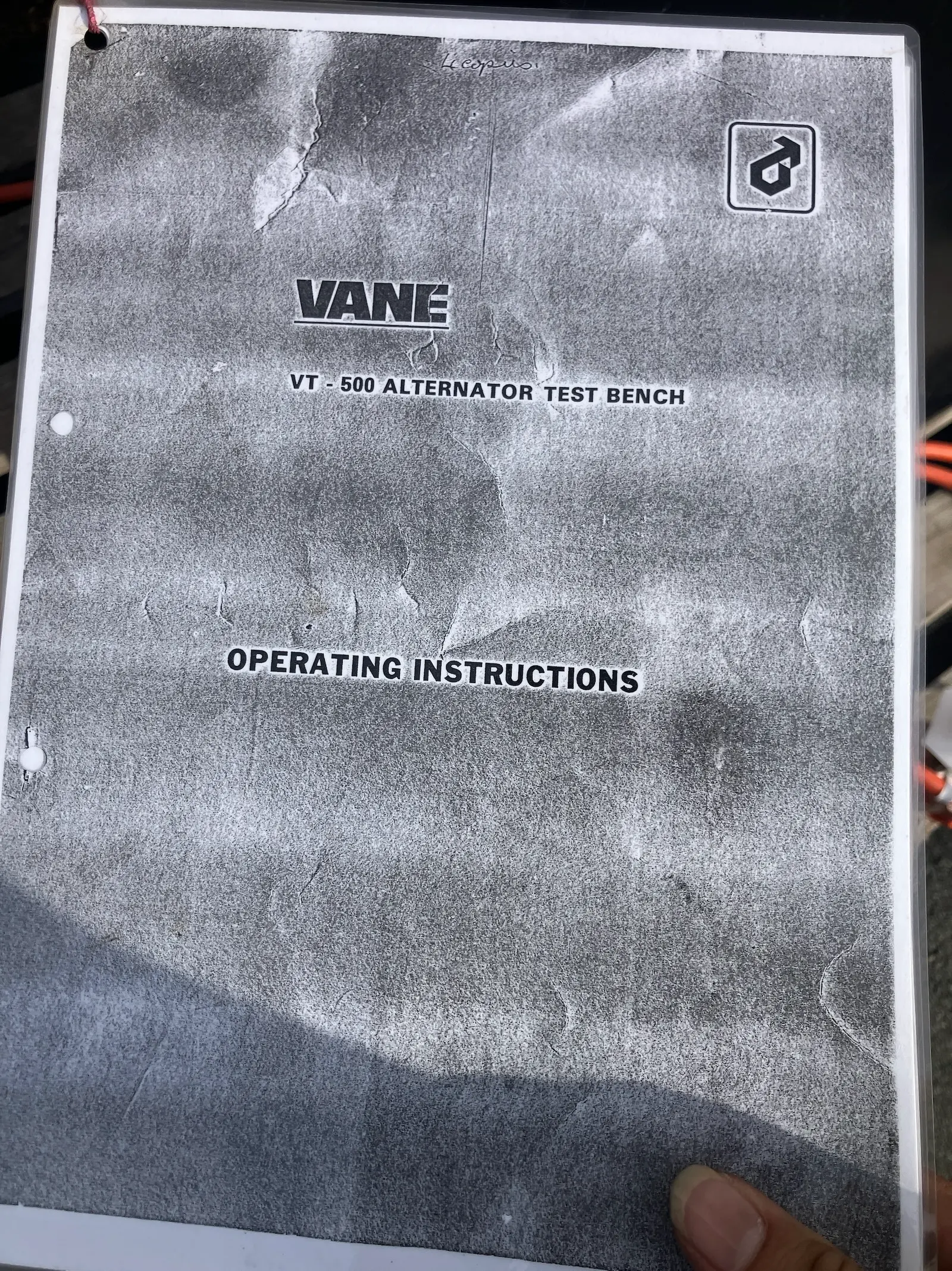 Vane VT-511 Alternator Automotive Electrical Test Bench - VT-500