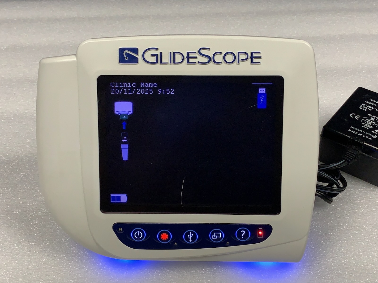 Verathon GlideScope Cobalt AVL Monitor Video Laryngoscopes w Reusable Baton