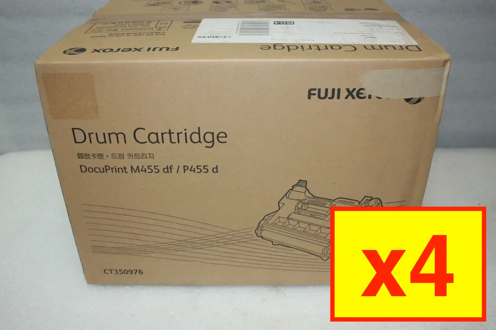 4x Fuji Xerox CT350976 Docuprint M455 df d Drum Cartridge - Genuine New
