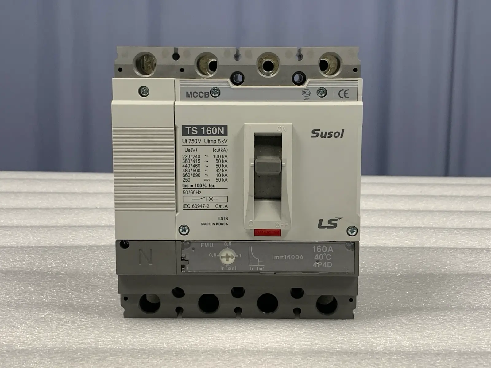 Susol TS 160N 4 Pole MCCB Electronic Adjustable Trip