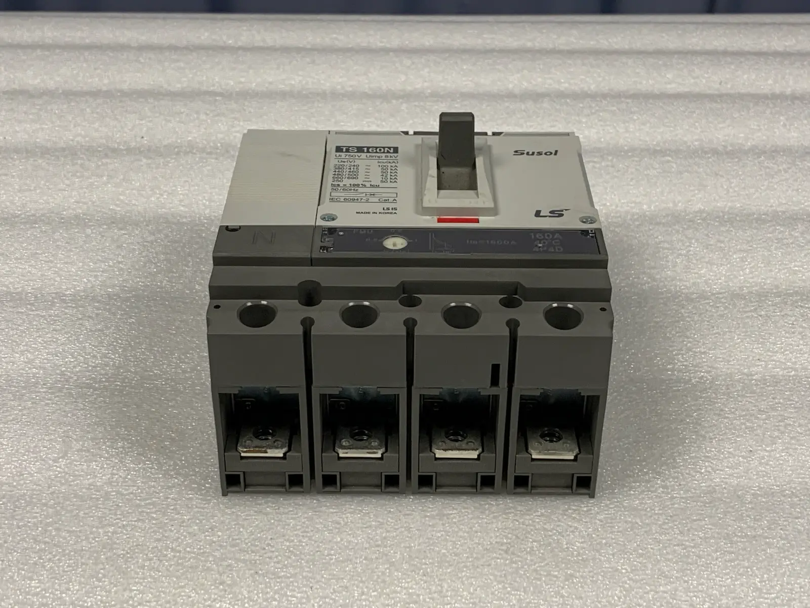 Susol TS 160N 4 Pole MCCB Electronic Adjustable Trip