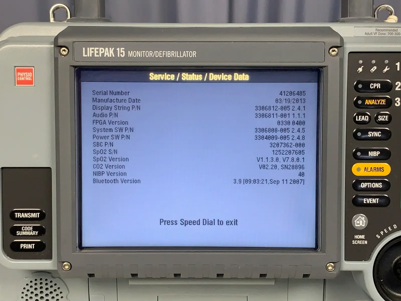 Physio Control LifePak 15 Monitor - Version 2 w AC Power Adapter #2
