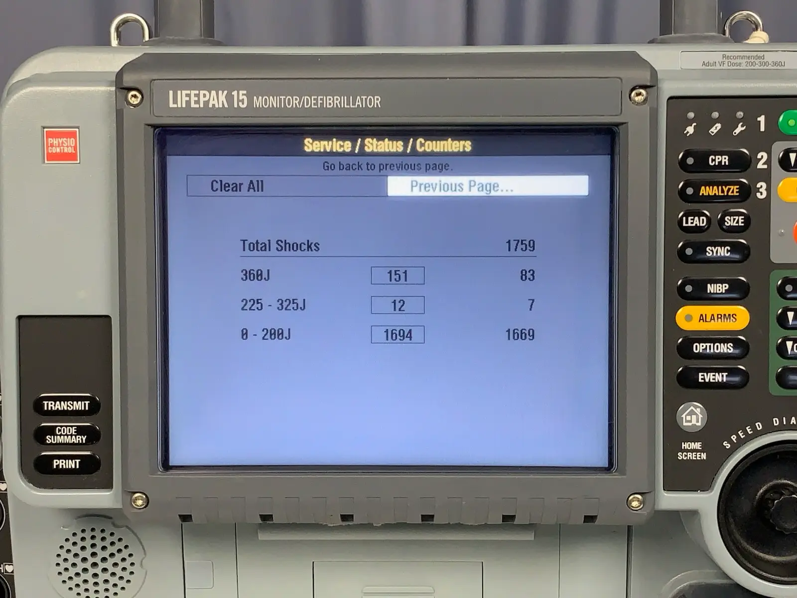 Physio Control LifePak 15 Monitor - Version 2 w AC Power Adapter #2