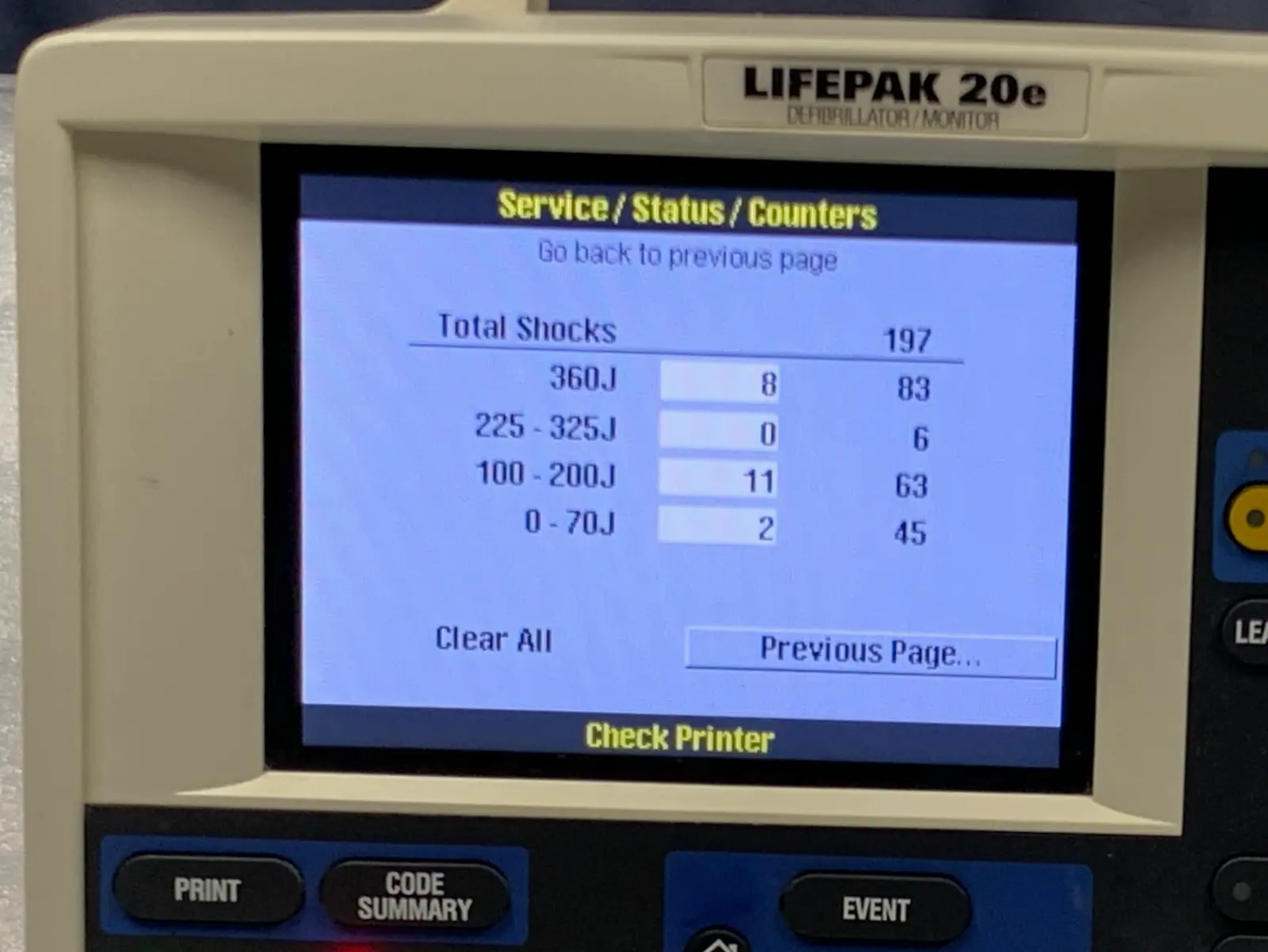 Physio Control Lifepak 20e Monitor w ECG (2014) #2