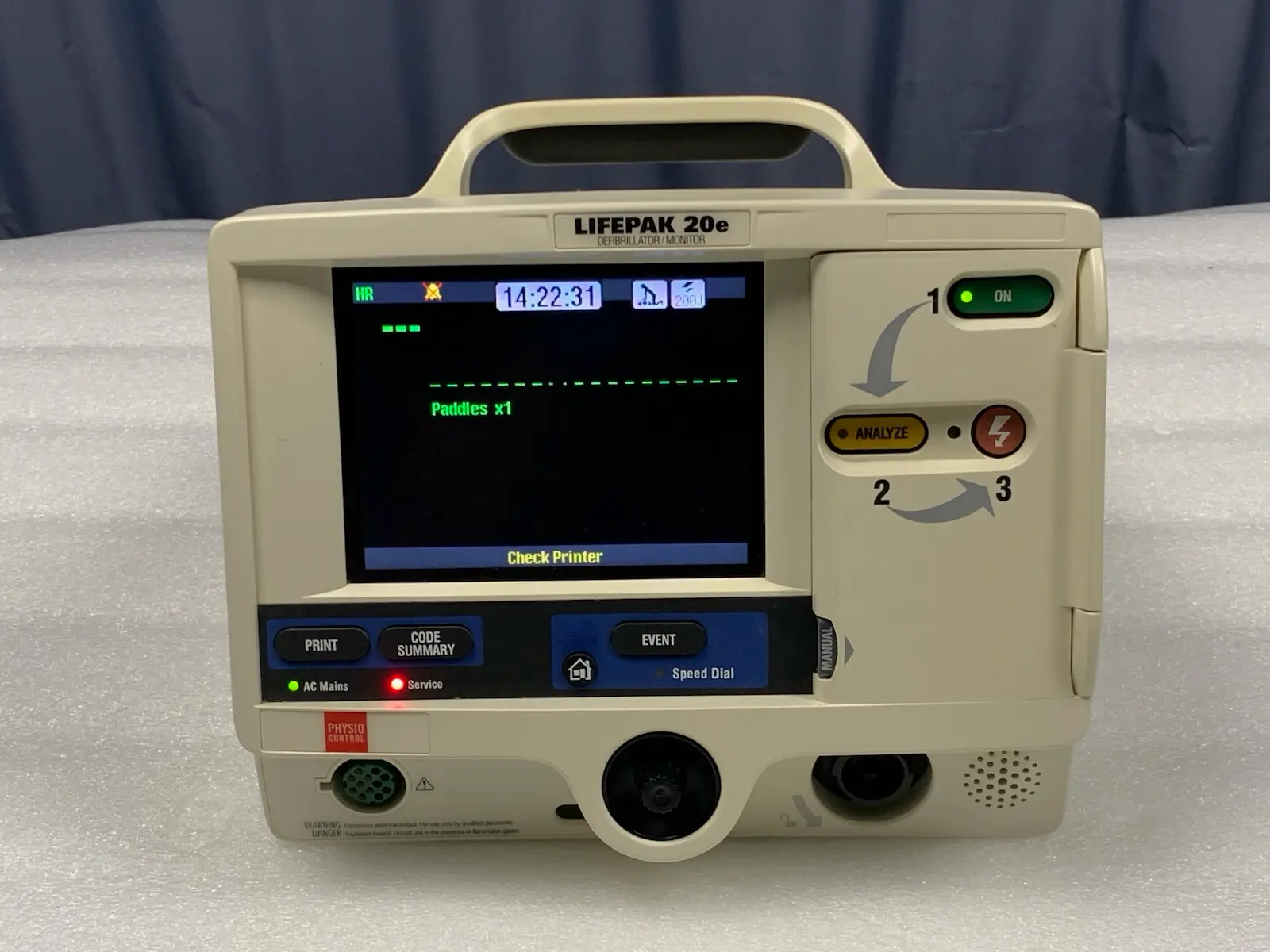 Physio Control Lifepak 20e Monitor w ECG (2014) #2