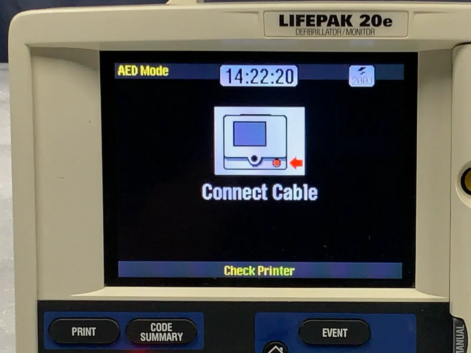 Physio Control Lifepak 20e Monitor w ECG (2014) #2