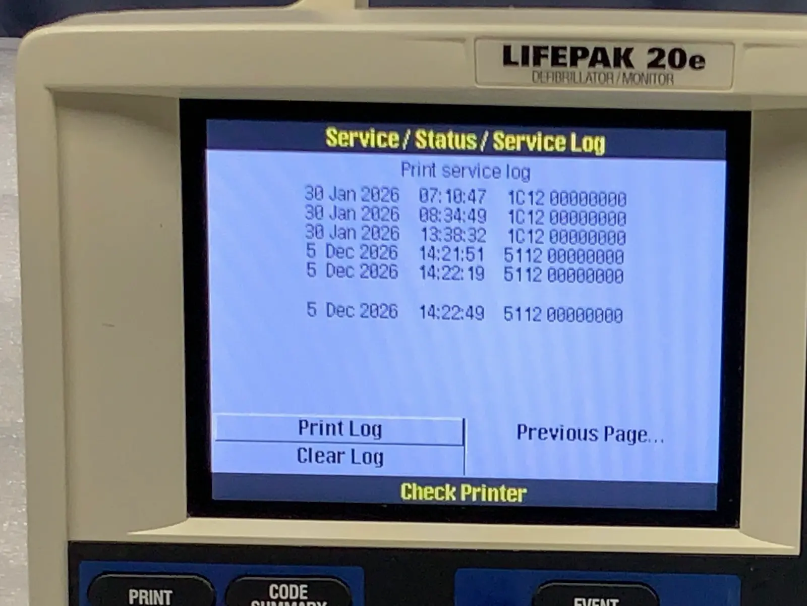 Physio Control Lifepak 20e Monitor w ECG (2014) #2