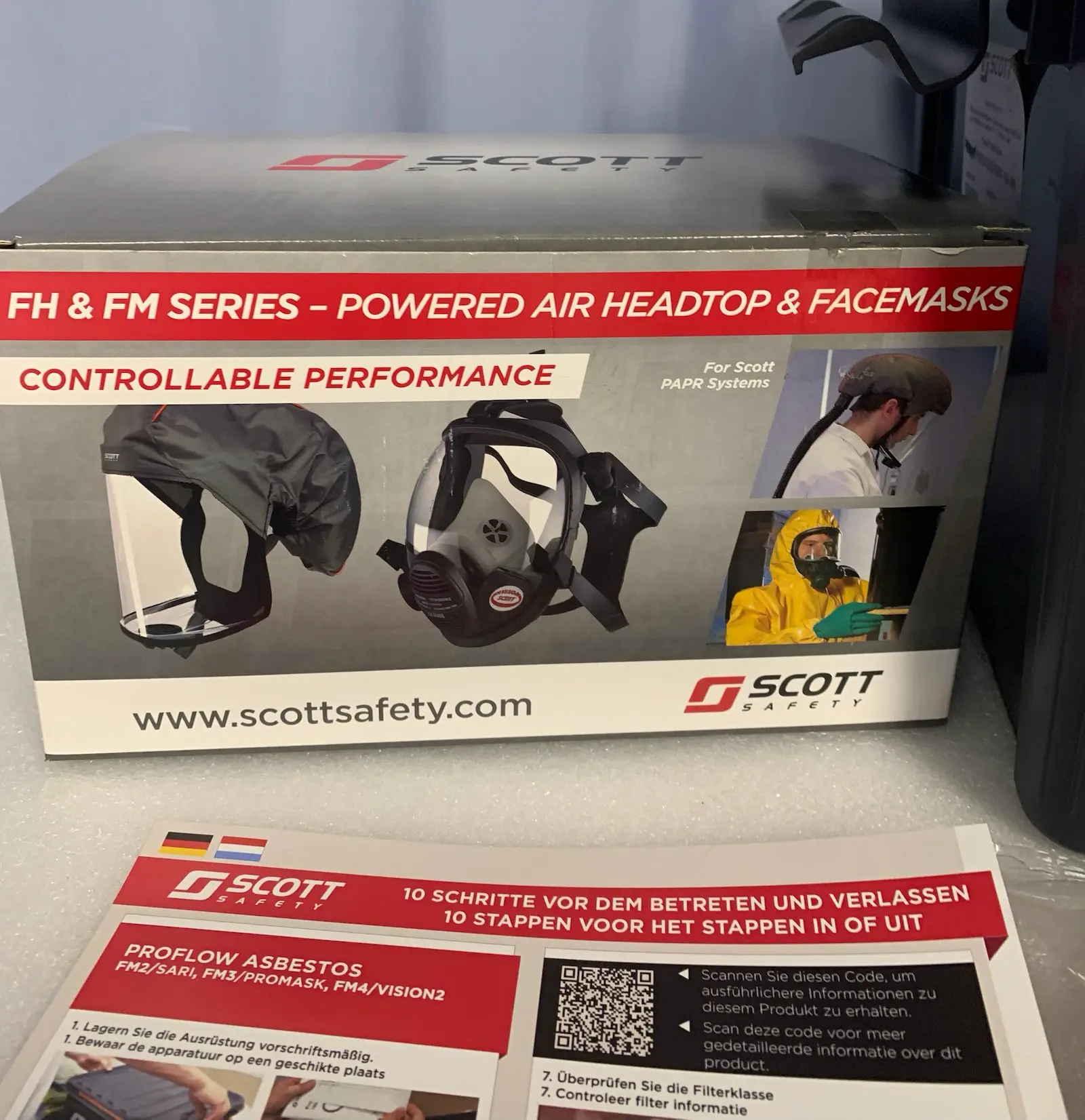 3M Scott Proflow 2 SC SC160 w FH2 Hood Powered Air Purifying Respirators PAPR