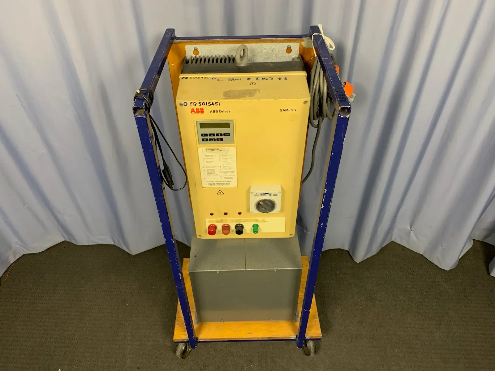 ABB SAMI GS ACS501 VFD 11kW 15HP & GEC Alsthom 34.5kVA Transformer on Cart