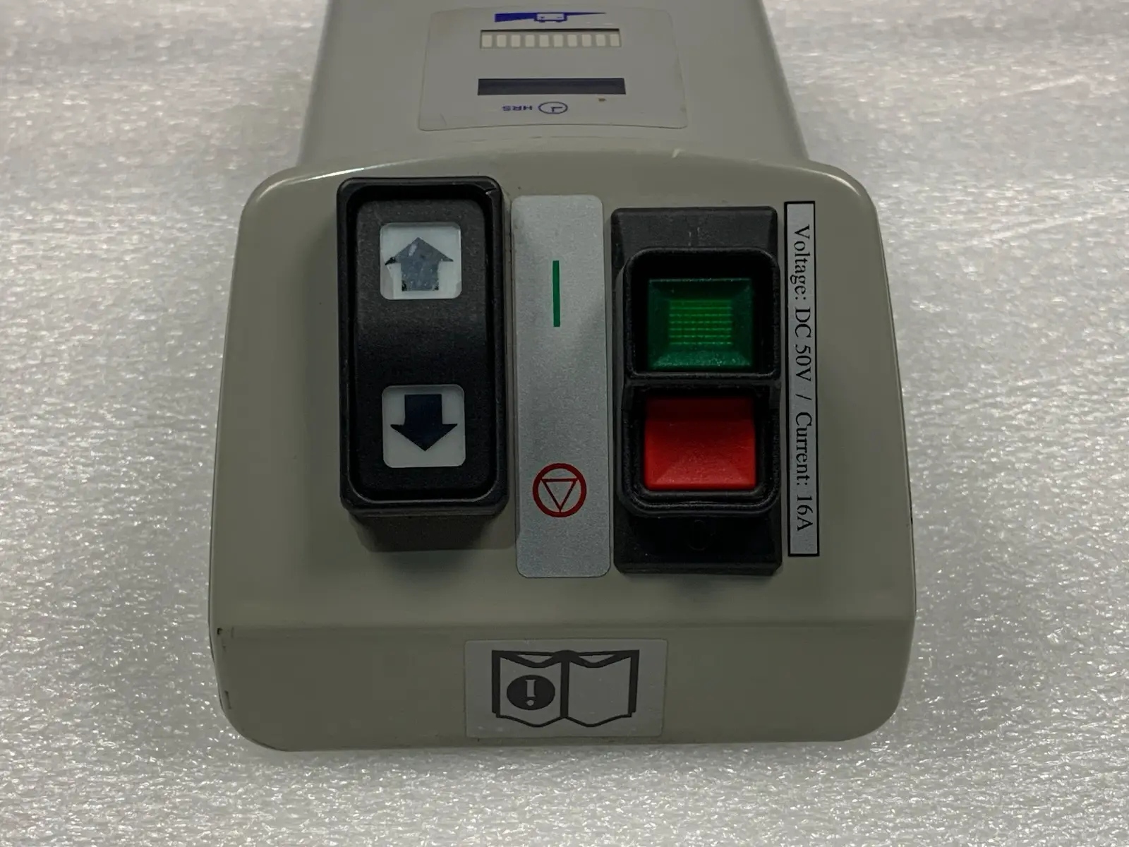 Arjo DC 50V 16A Battery Mounting Tray Control Panel & Locking Assembly - Genuine Part, Used