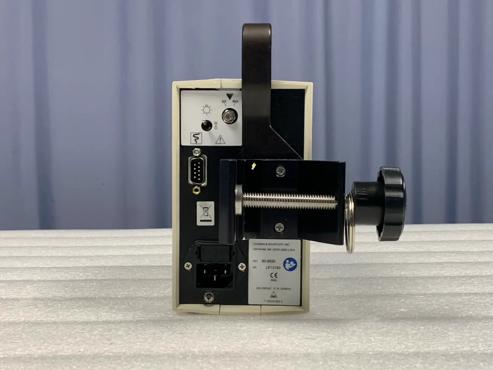 Codman ICP Express Monitor 82-6634 w Philips Interface Cable & Pole Clamp