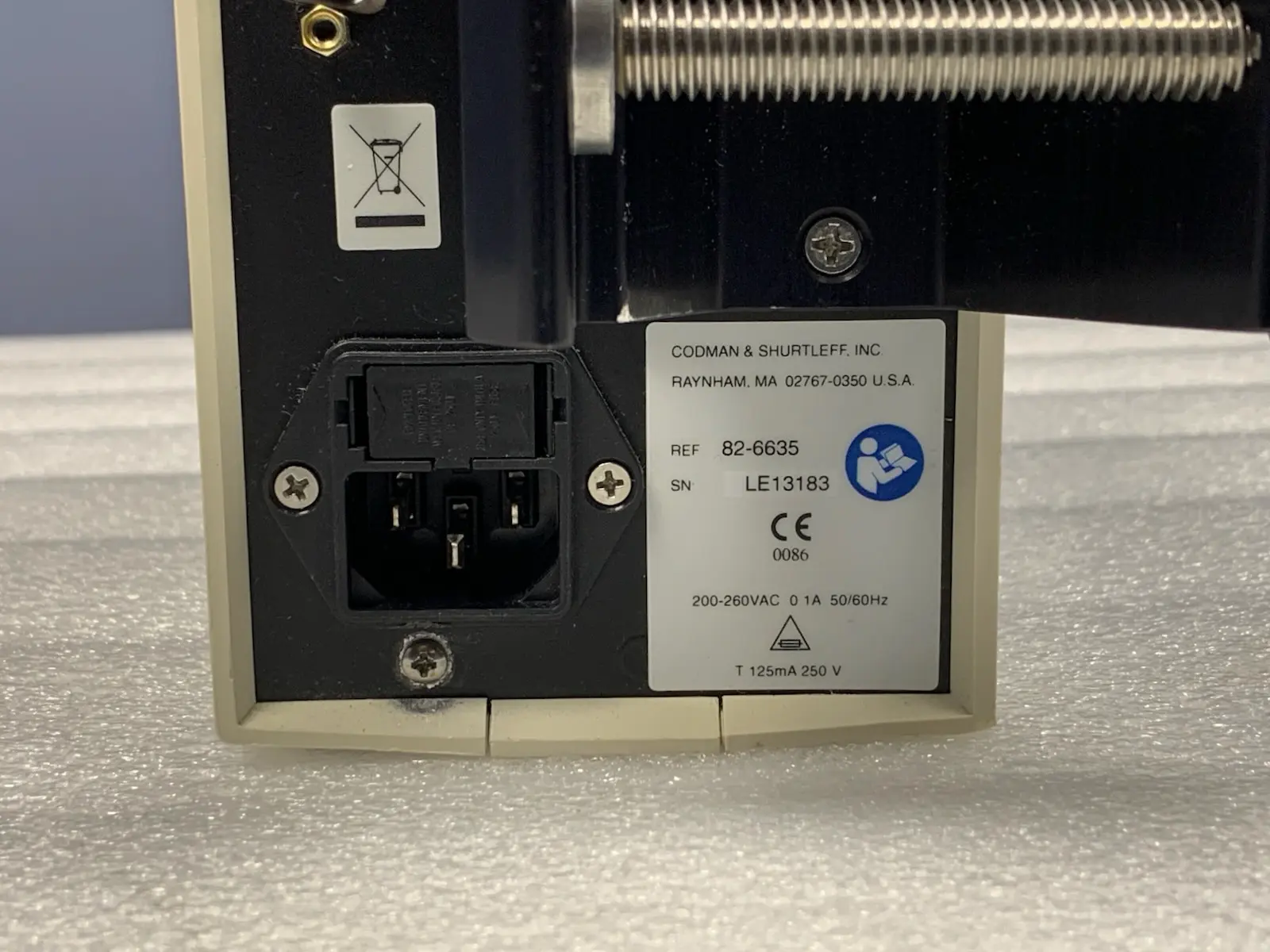 Codman ICP Express Monitor 82-6634 w Philips Interface Cable & Pole Clamp