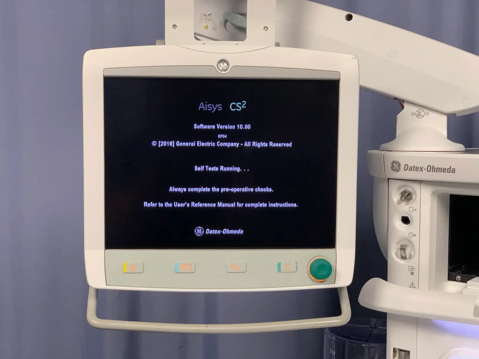 GE Datex Ohmeda Aisys CS2 Anesthesia Carestation w Accs 1011-9050-000