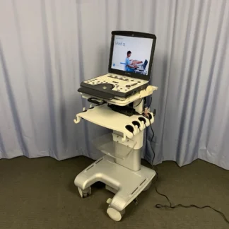 GE Vivid Q Cardiac Vascular Portable Ultrasound Machine w BT12 Cart