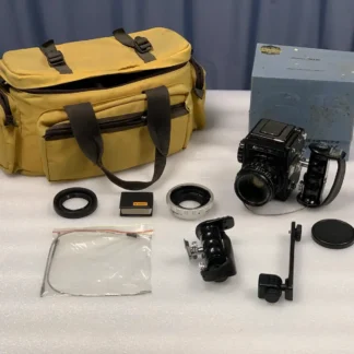 Kowa SIX 6x6 Medium Format SLR Camera Kit 85mm f/2.8 Lens L-Grip & Macro Gear