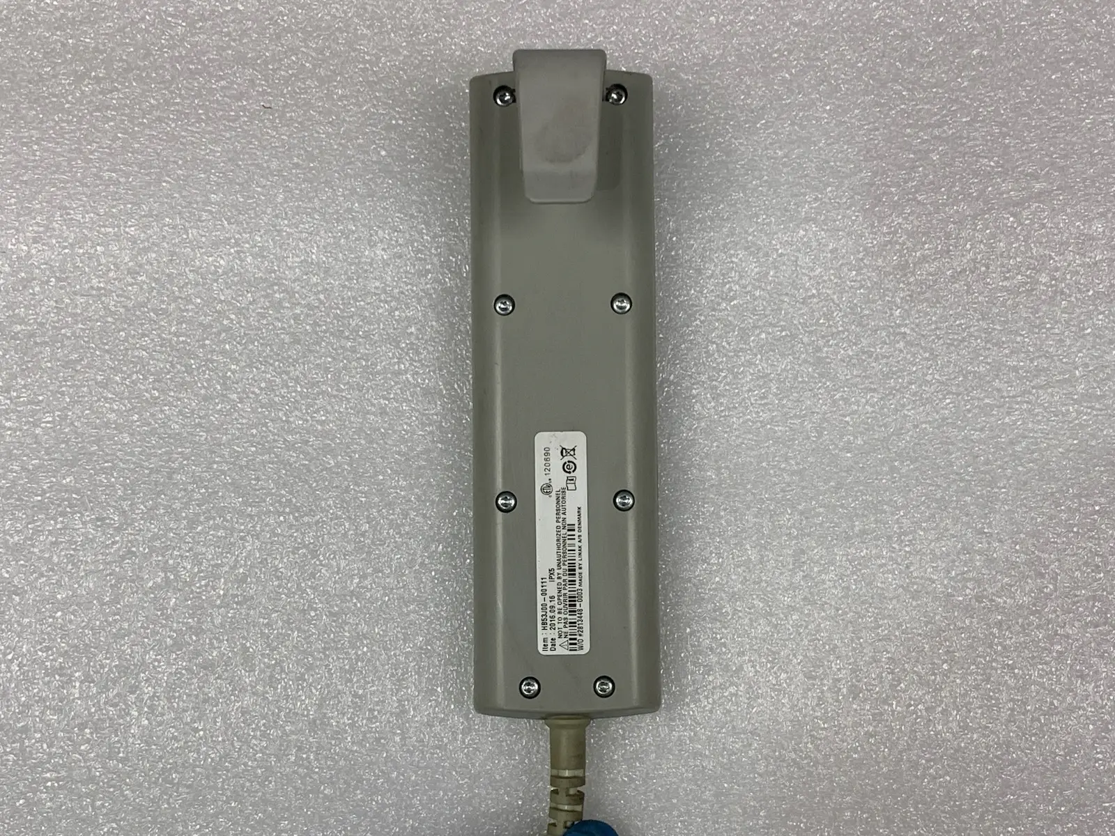 Linak HB53-000 Patient Hoist Handset - 4 Button - 8-Pin Round Plug - Used