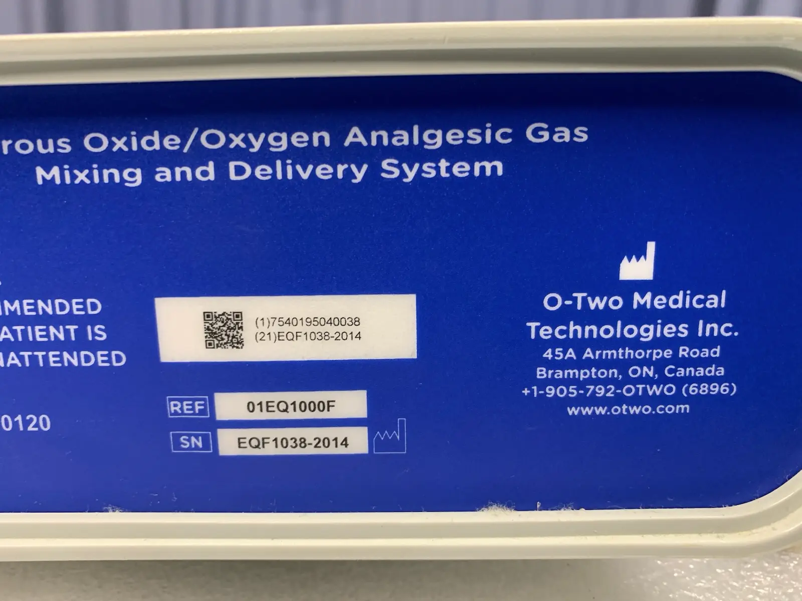 O-Two Equinox Relieve II w Hoses