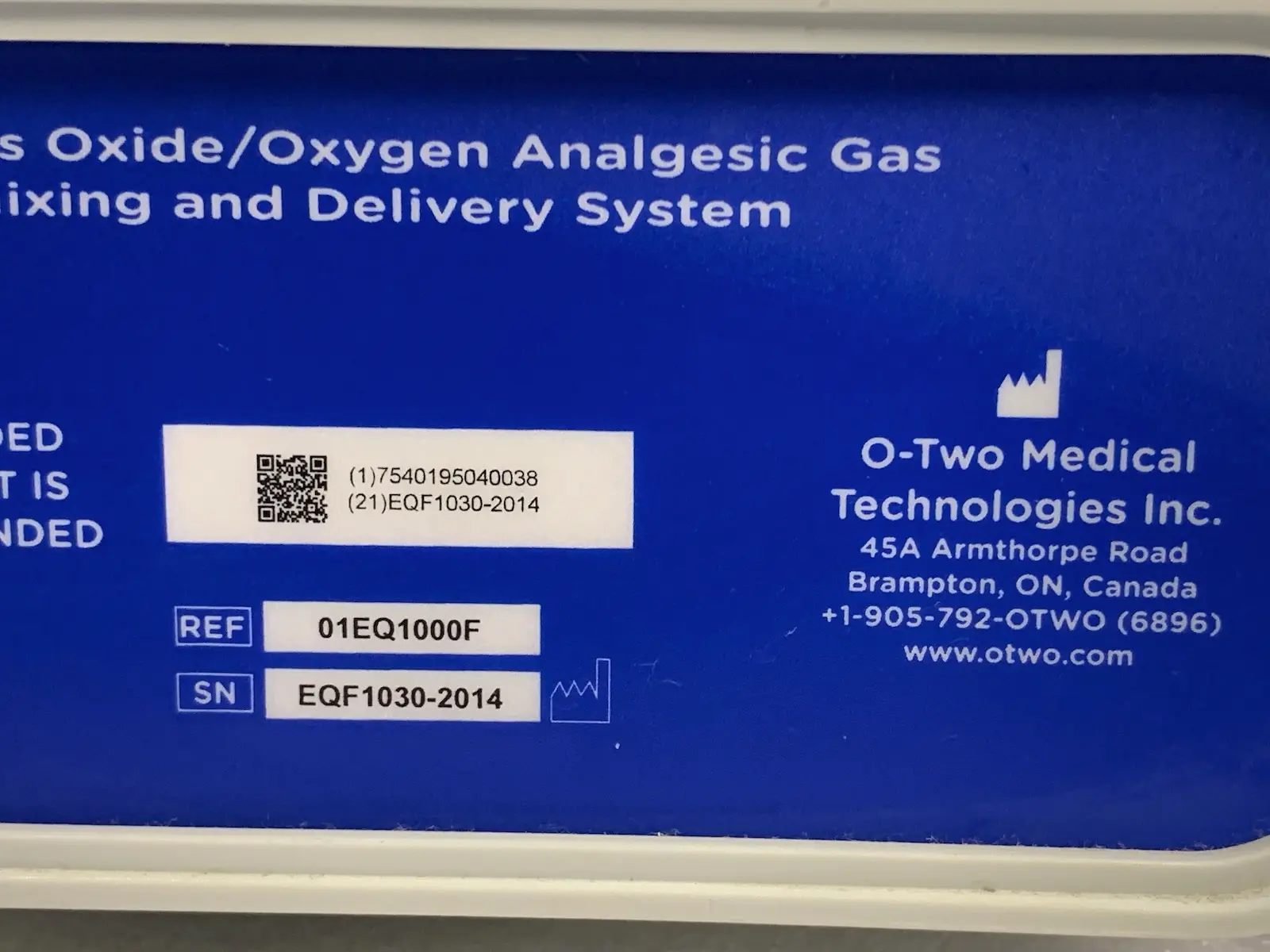 O-Two Equinox Relieve II w Hoses