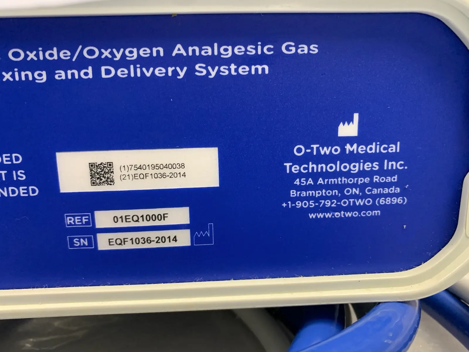 O-Two Equinox Relieve II w Hoses