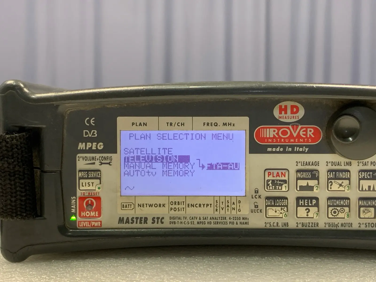 Rover Master STC HD Measures Digital TV CATV SAT Analyzer