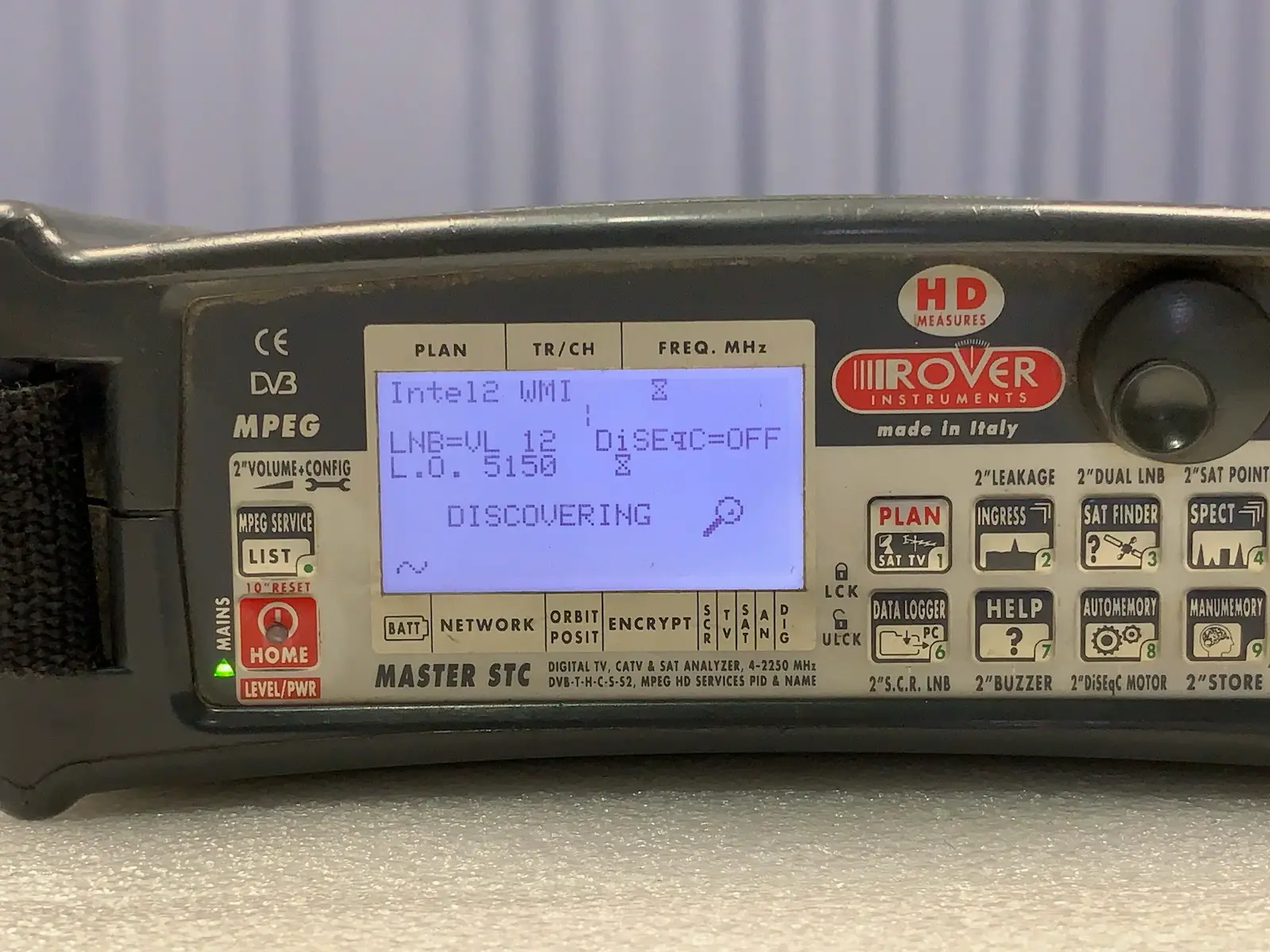 Rover Master STC HD Measures Digital TV CATV SAT Analyzer